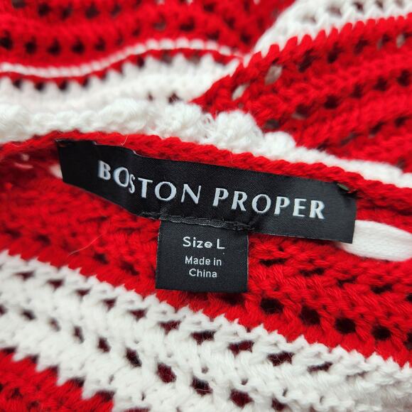 Boston Proper Sheer Crochet Beach Cover Dress - Picture 2 of 7